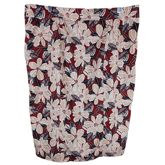 Rip Skirt Hawiian Floral Adjustable Wrap Skirt Vacation Cruise Women's XL - Picture 3 of 5